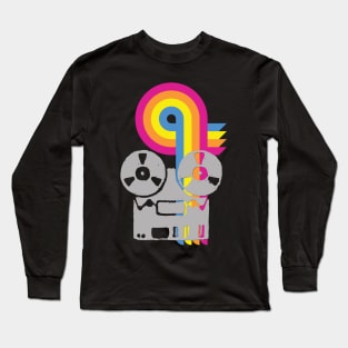 REEL TO REEL (Light Print) Long Sleeve T-Shirt